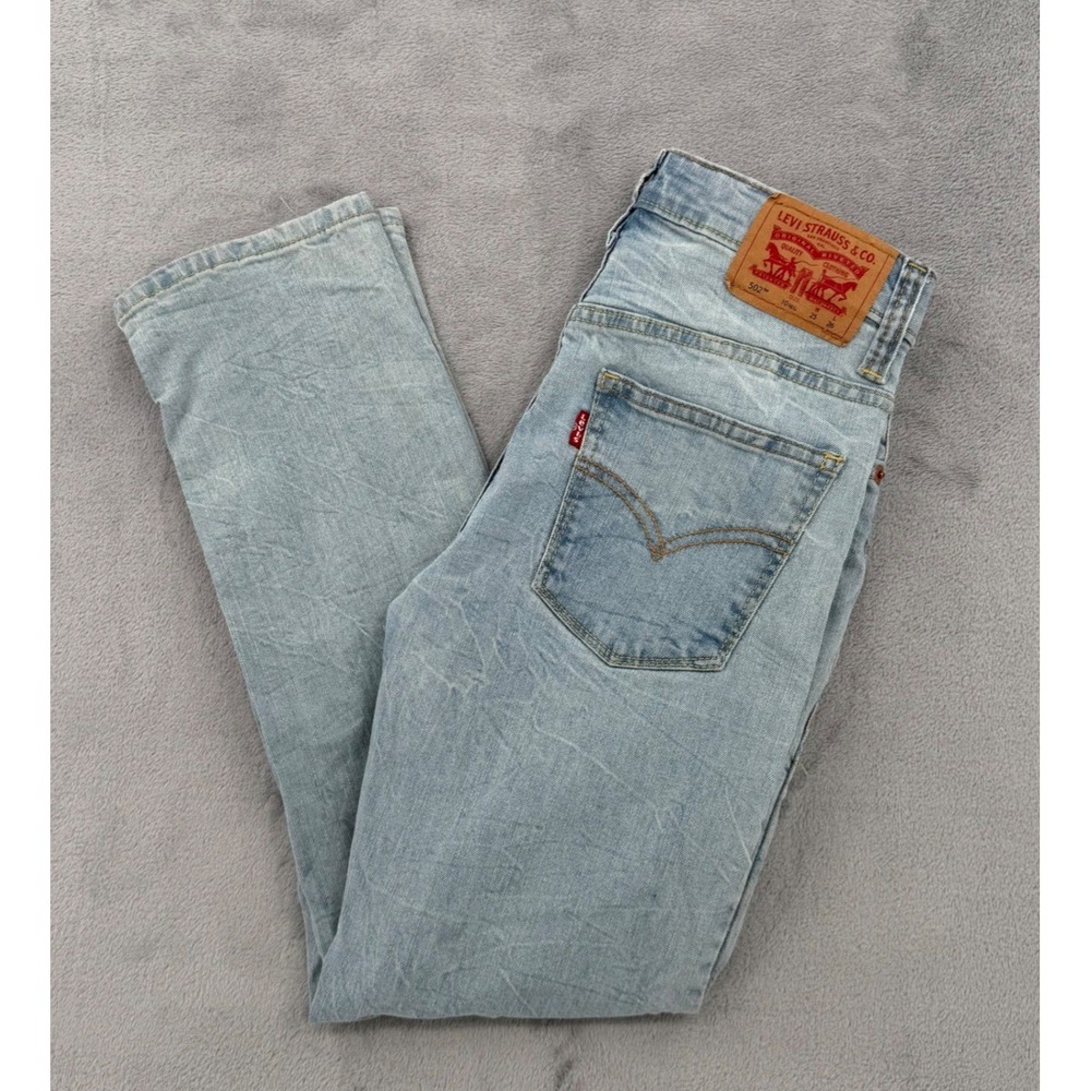 Levi's 502 Regular Taper Jeans Light Wash Women's Size 10 REG 25x26 Denim Pants